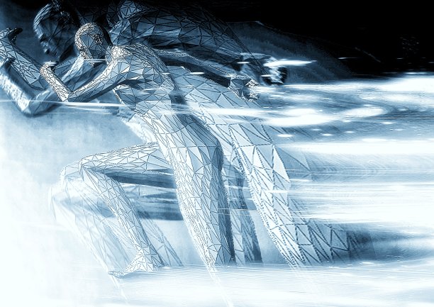 人们在比赛的剪影图片下载