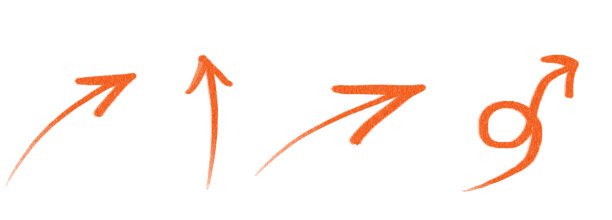 手绘红色箭头，方向，可爱幼稚的插图，托儿所，设计，装饰。路标图片下载