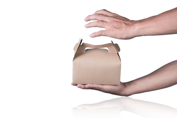 蓝色背景的手提式塑料袋，回收概念。图片下载