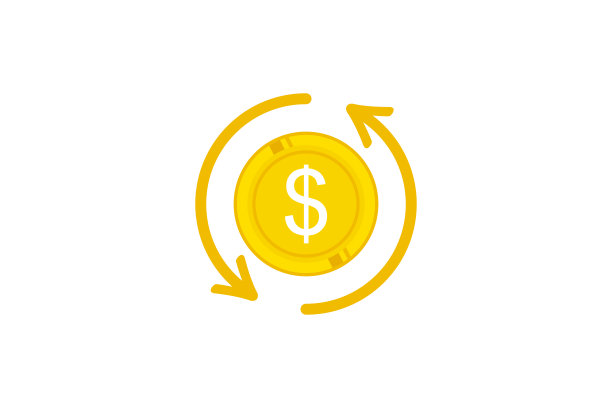 返现奖金图标金钱概念折扣。返现退款设计矢量图标背景图片下载