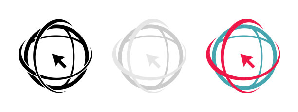 互联网标志集。网站，网络，网页，链接，网站，图标集。矢量互联网标志网站设计。点击按钮。Www图标。社交网络。网站设计说明。向量图形。图片下载