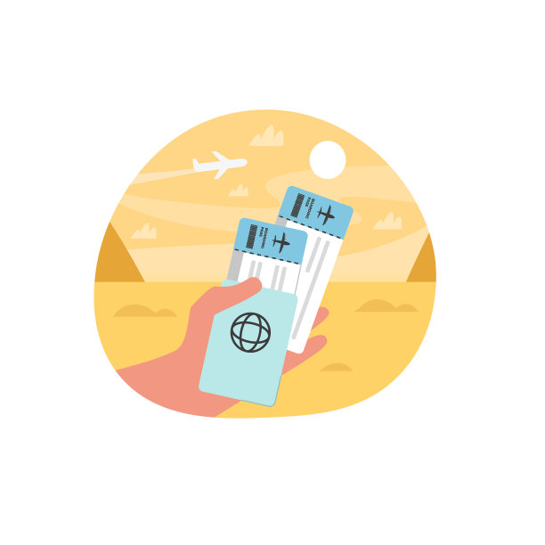 拿着护照和登机牌准备下次旅行图片下载