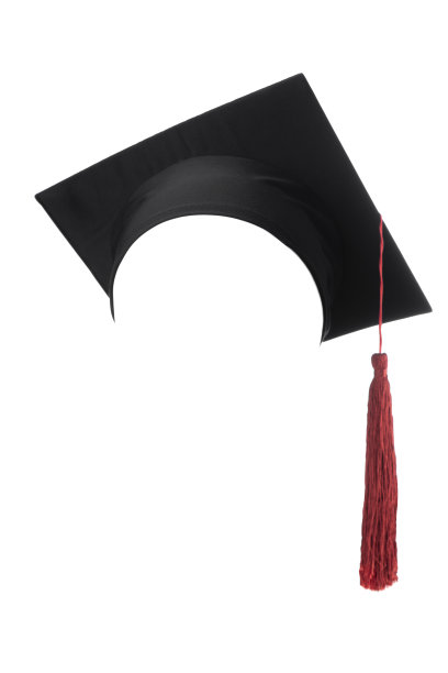 毕业帽孤立在白色背景上图片下载