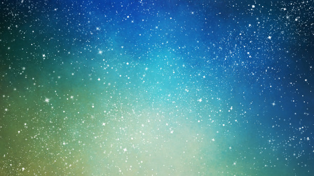 手绘水彩星空，闪闪发光的背景图片下载