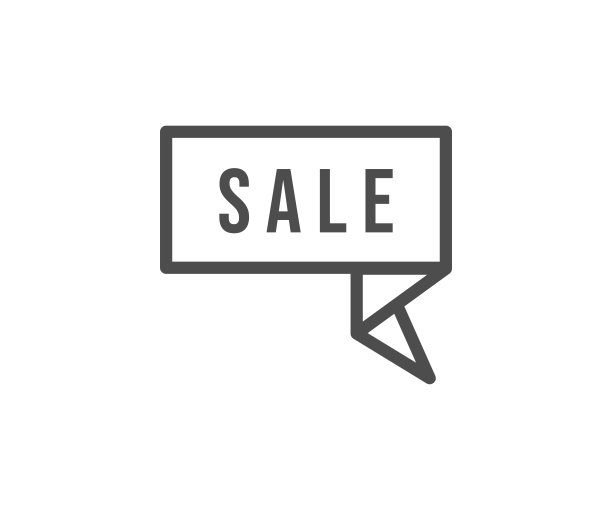 线上销售横幅图标图片下载