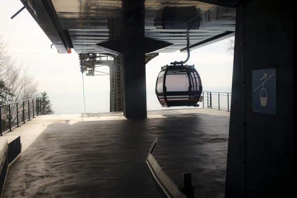 现代山地缆车图片下载