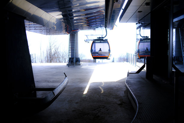 现代山地缆车图片下载