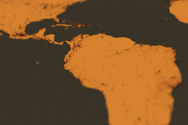 世界地图上的人口密度图片下载