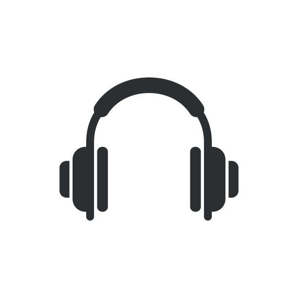 耳机图标在平面风格。孤立背景上的耳机矢量插图。听音乐招牌经营理念。图片下载
