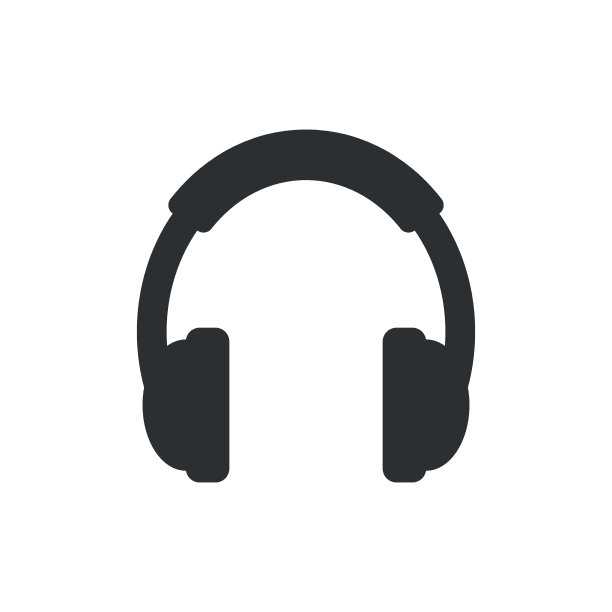 耳机图标在平面风格。孤立背景上的耳机矢量插图。听音乐招牌经营理念。图片下载