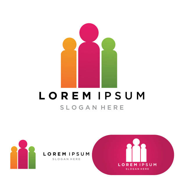 收养儿童标志和象征健康矢量图片下载