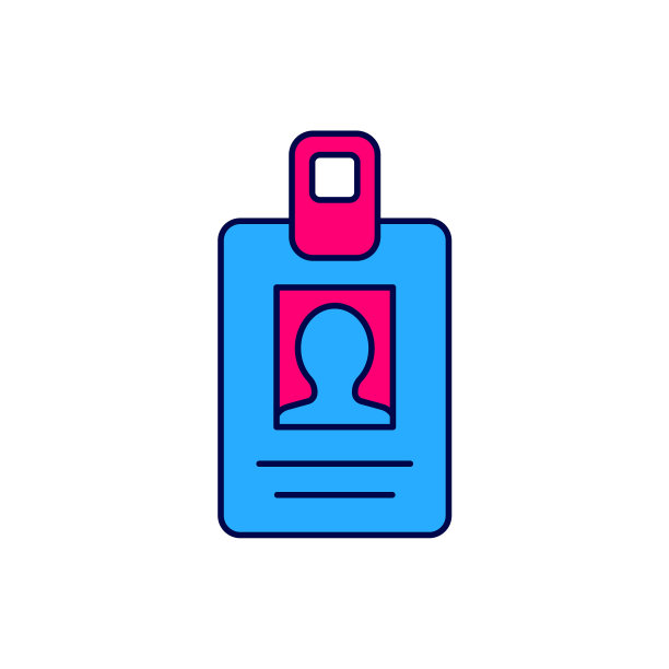 填充轮廓标识徽章图标孤立在白色背景上。它可以用于展示，公司的身份，广告。向量图片下载