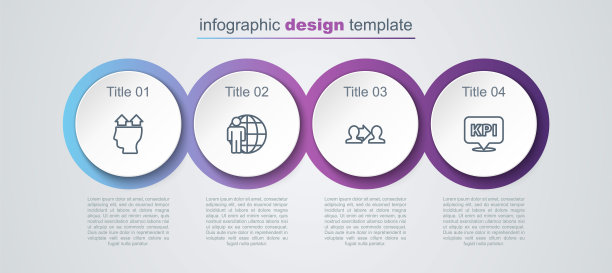 设线人员使用、猎头、项目团队基础及关键绩效指标。业务信息图模板。向量图片下载