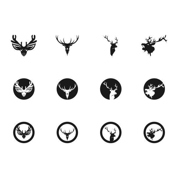 鹿矢量图标插图设计图片下载