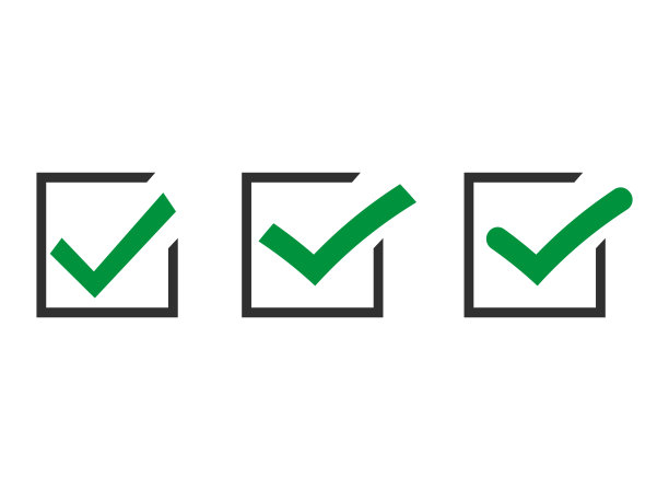 矢量黑色确认图标设置。矢量插图隔离在白色背景上。每股收益10。图片下载