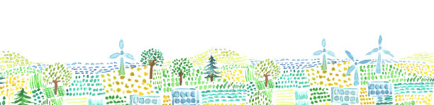 横幅背景插图的灵感来自于水彩绘制的可持续发展目标图片下载