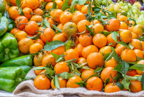 西班牙瓦伦西亚中央市场的橙子图片下载