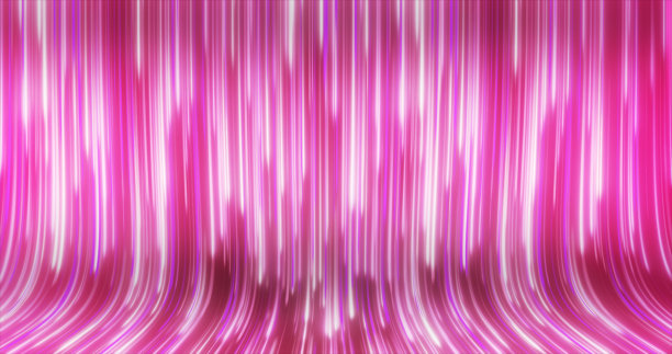 抽象的多色线条能量神奇发光落在弯曲的抽象粉色背景图片下载