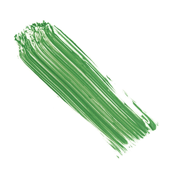 笔画的油漆孤立在白色上。白色背景上的丙烯酸染色元素。用刷子和油漆纹理手绘。近距离的口红或指甲油笔画时髦的彩妆色板图片下载