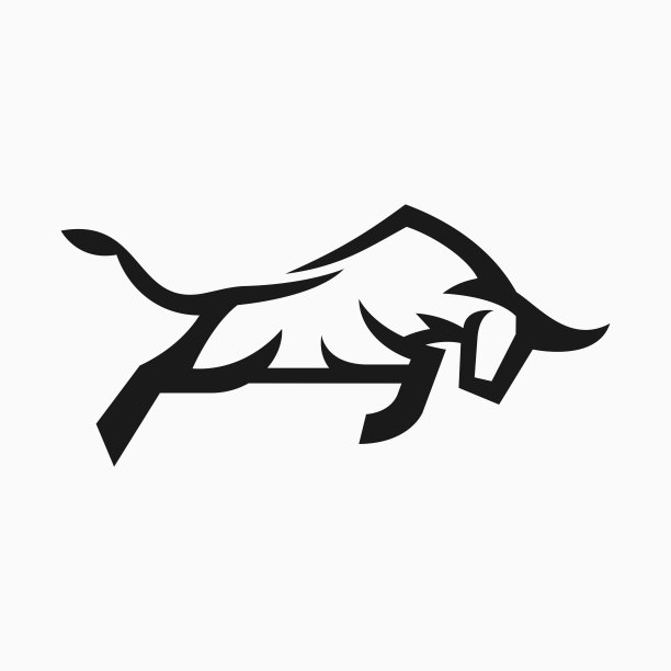 矢量插图牛线艺术风格。图片下载