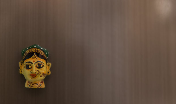 手工制作的拉贾斯坦女人的头图片下载