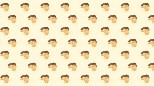 背景是牛角面包的图案图片下载