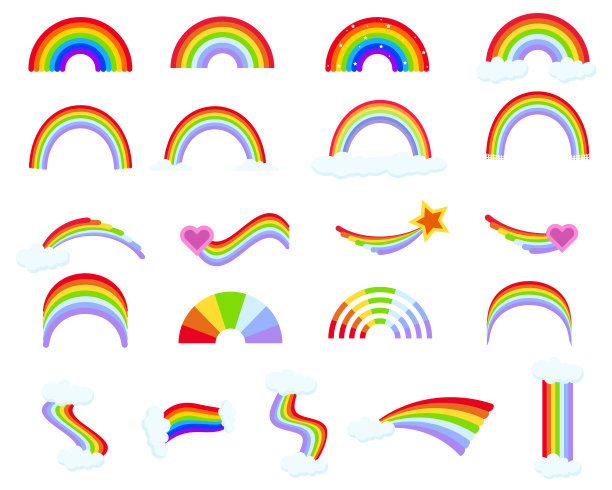 Cartoon_rainbow_collection图片下载