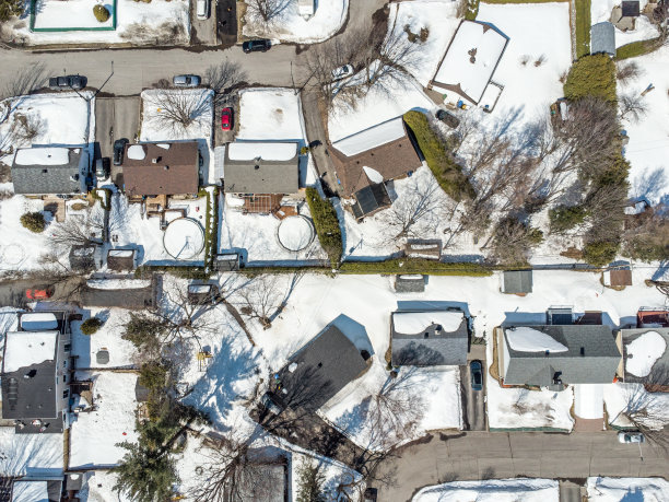 住宅区鸟瞰图图片下载