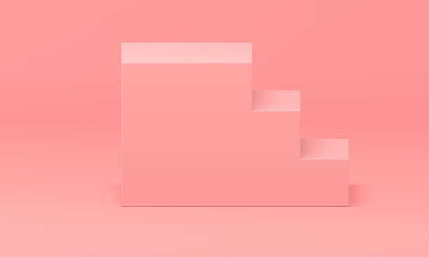 三维楼梯裙楼级建筑结构奖竞技场攀爬几何平台矢量图片下载