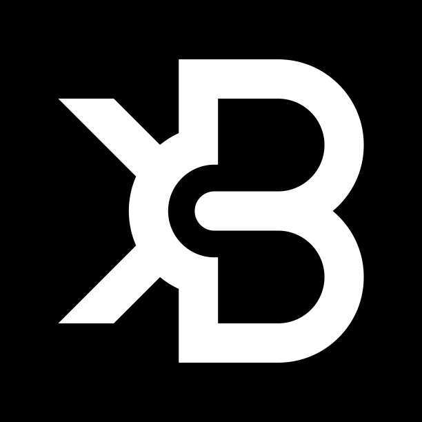 最小XB标志。图标的BX信在豪华的背景。基于XB字母缩写的标志思想。专业品种字母符号和BX标志背景。图片下载