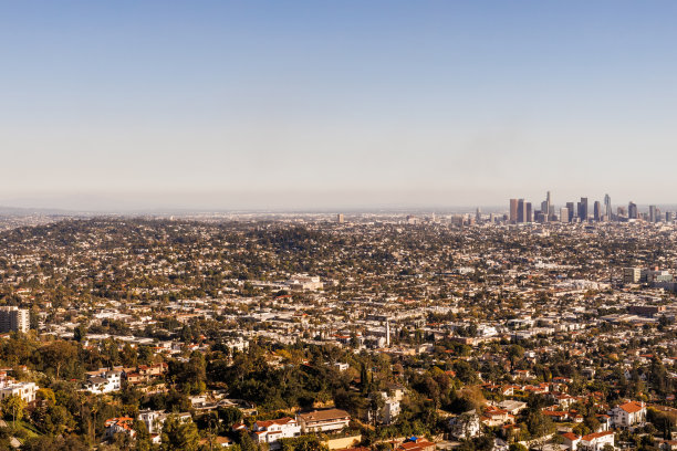 俯瞰加利福尼亚州洛杉矶市图片下载