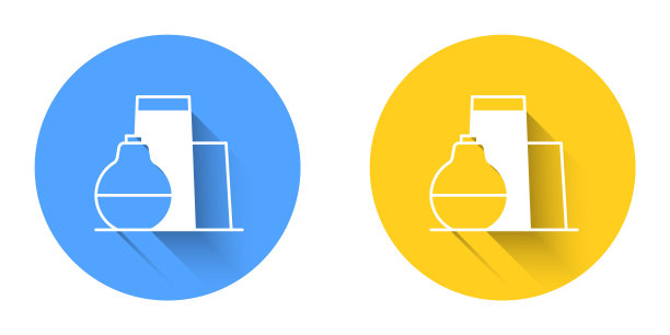 白色油罐存储图标孤立的长阴影背景。石油和天然气工业容器储罐。油罐技术站。圆按钮。向量图片下载