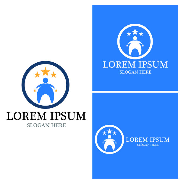 成功人士标志矢量模板图片下载