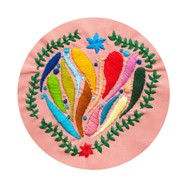 爱心花心灵心灵心灵工艺治愈心灵刺绣曼陀罗手工休闲爱好缝纫插图设计艺术图案框架花卉模板图片下载