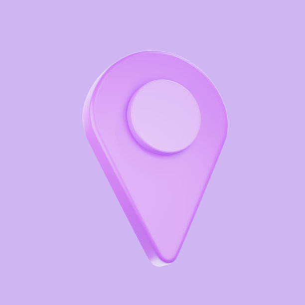 3D渲染蓝色地图针，渲染位置标记，或导航标志。图片下载