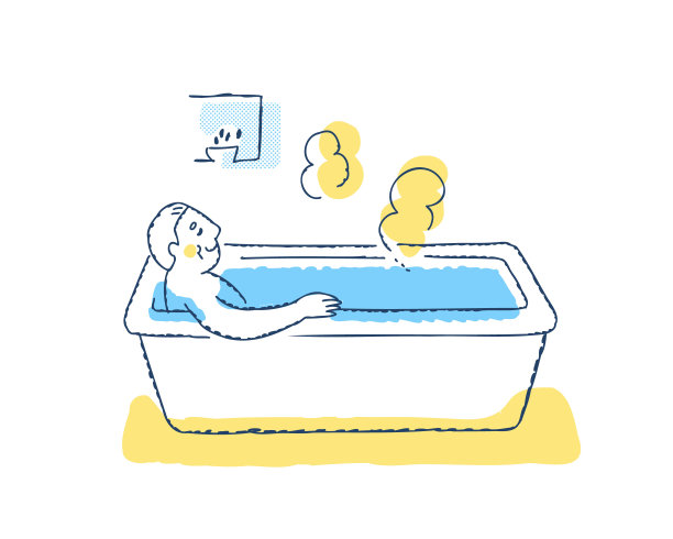 老男人在浴缸里放松图片下载