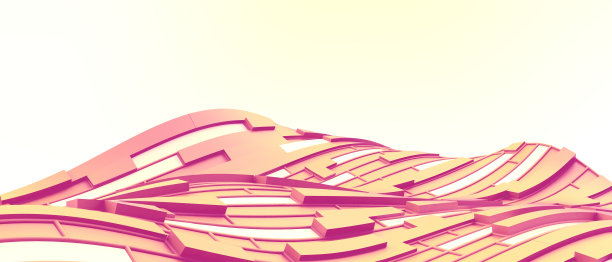 3D未来数字波技术背景。元宇宙和创新的概念在黄色上设计数字世界的架构。灵感，复制空间，横幅，软件-3d渲染图片下载