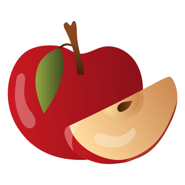 苹果和切片图片下载