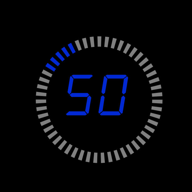 数字圆周率图倒计时计时器与05数字轮廓风格设计插图背景。图片下载