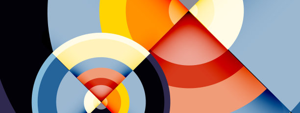 圆形阴影新潮的最小几何图片下载