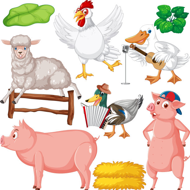 一套混合动物农场角色图片下载