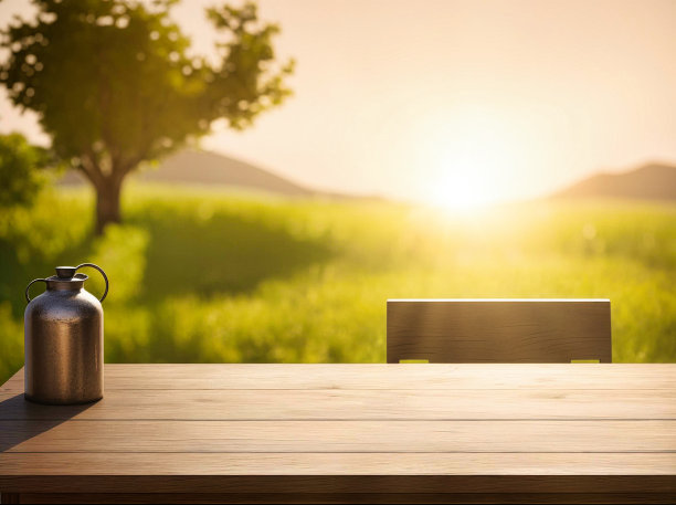 空木桌模糊的背景，可用于展示或蒙太奇您的产品图片下载