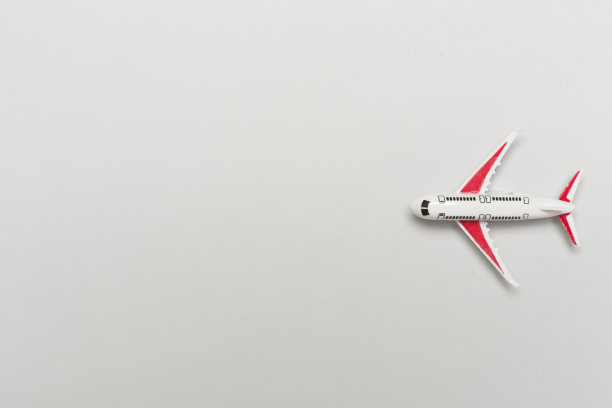 小飞机模型的颜色背景，俯视图图片下载