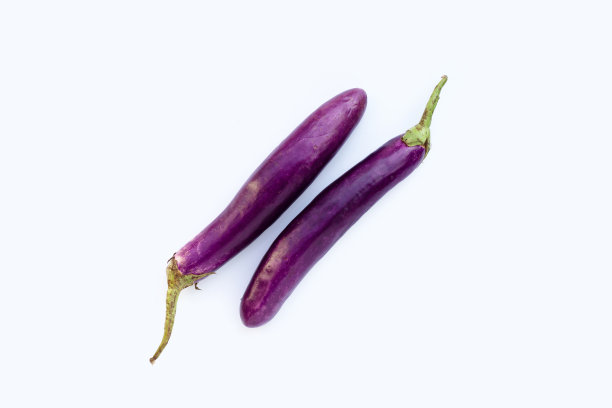 新鲜的白底茄子。本空间图片下载