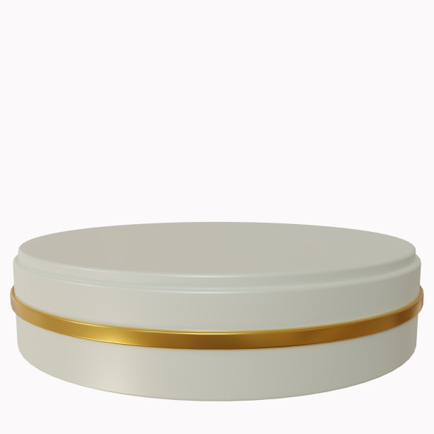 圆形讲台舞台孤立在白色背景上。为促销产品的照片。三维渲染插图图片下载