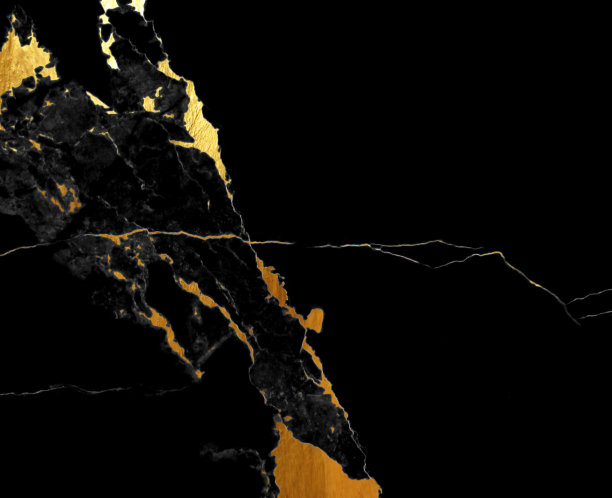 大理石黑色金色纹理墙面背景图片下载