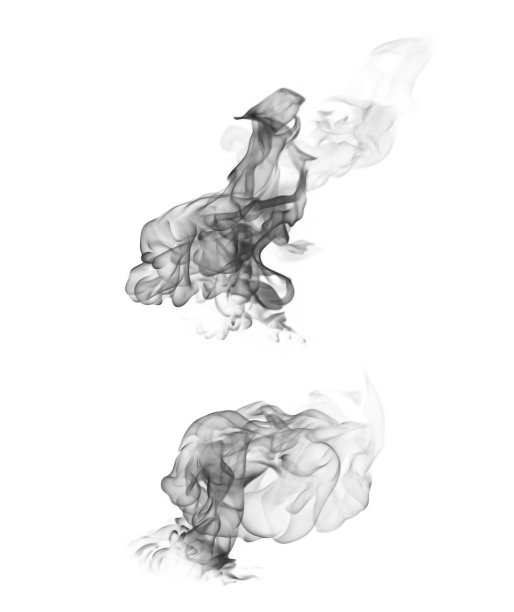 白色背景上的火焰。图片下载