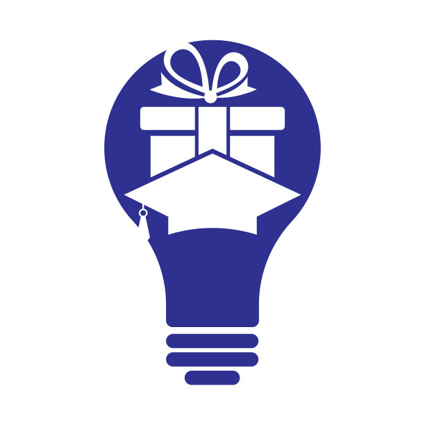 教育礼品标志图标设计。图片下载