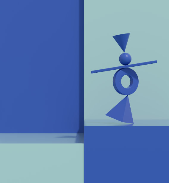 平衡，团队合作，最小的商业背景图片下载