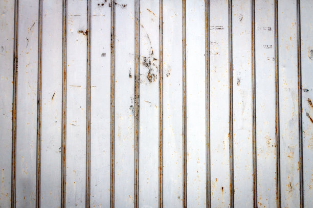旧生锈的金属仓库墙壁纹理背景图片下载